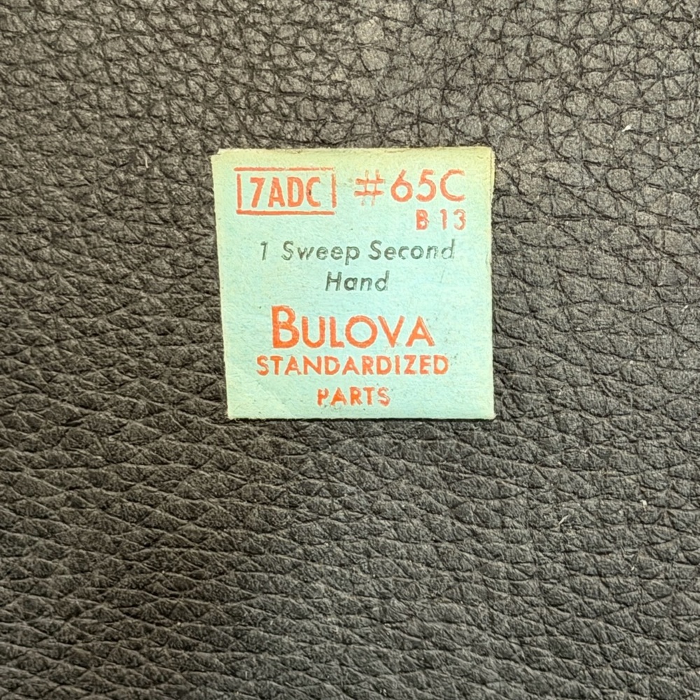 NOS Authentic BULOVA Standardized Watch Part.  7 ADC 65C B13. Sweep second hand.